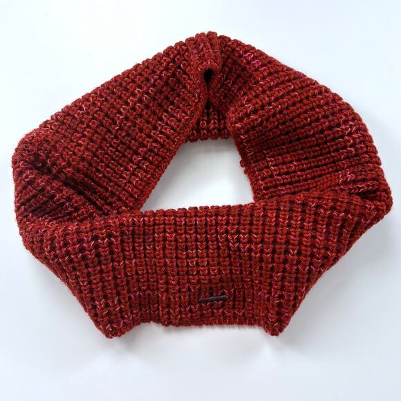 Smartwool Crystal Lake Cowl Moab Rust Merino Wool Blend Knit Circle Scarf Casual - Picture 1 of 9